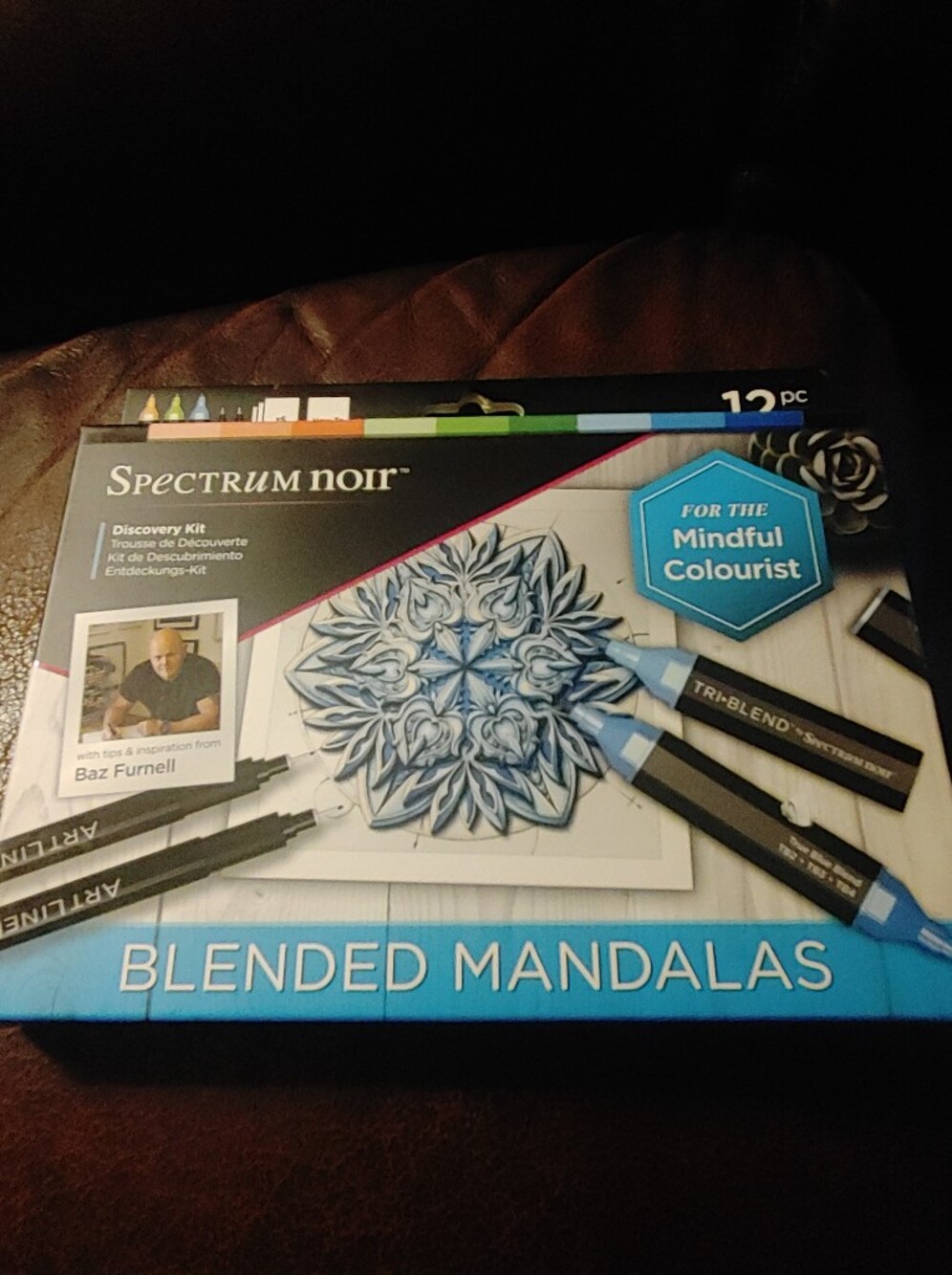 Spectrum Noir Blended Mandalas Coloring Kit - Blue Accents